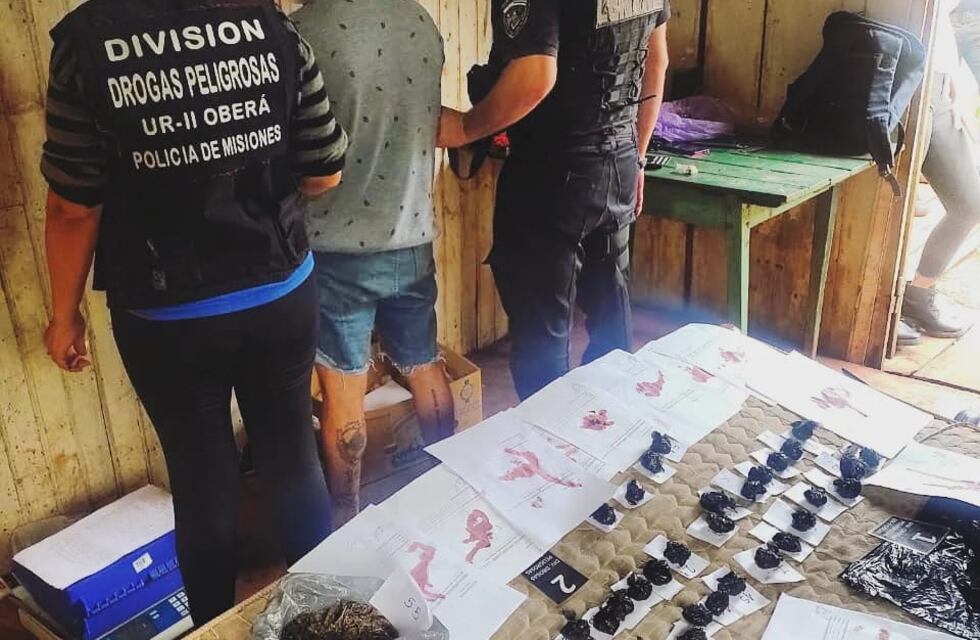 Oberá: detienen a un hombre tras desmantelar un búnker de drogas