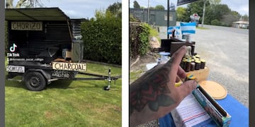 Es argentino, vive en Nueva Zelanda y abrió un local para vender choripan que es furor