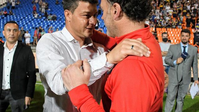Sebastián Battaglia bromeó con el episodio con Riquelme en el vestuario tras el pase a la final de la Copa Argentina.