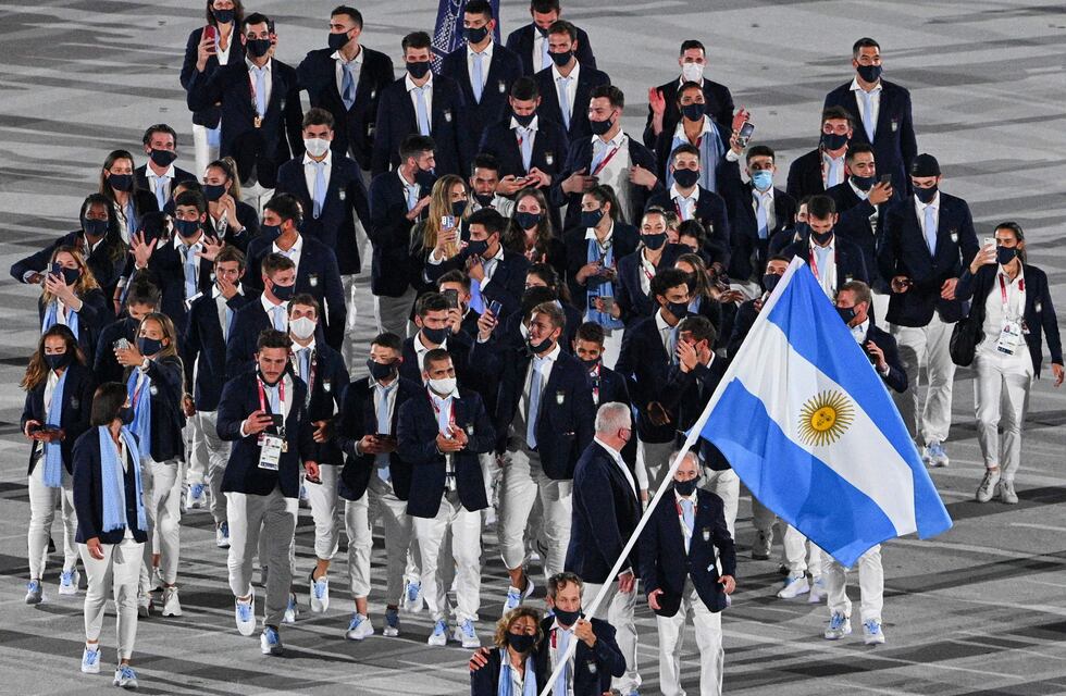 El aliento de los atletas argentinos en la inauguración de los Juegos Olímpicos