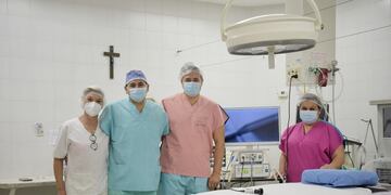 Operacion Videolaparoscopia en el Hospital de Arroyito