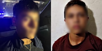 T. G., de 17 años, y N. M., de 14, los dos menores detenidos acusados de matar a Kim Gómez en un robo en La Plata.