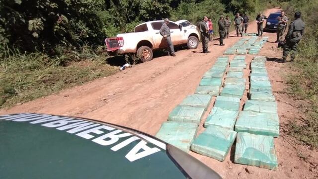 San Vicente: incautan millonario cargamento de marihuana.