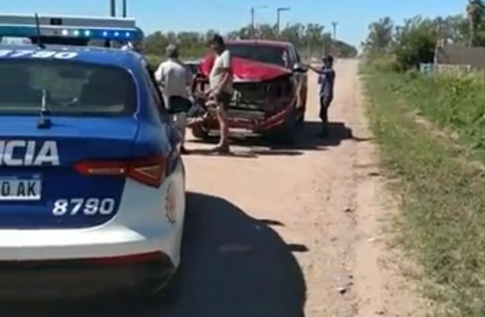 Un caballo muerto en un violento choque