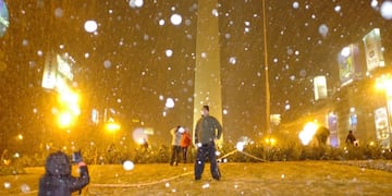 Última nevada en Buenos Aires.