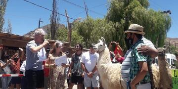 Marley y Lizy fueron recibidos en Tilcara (Jujuy), como primeros visitantes de la temporada de verano.