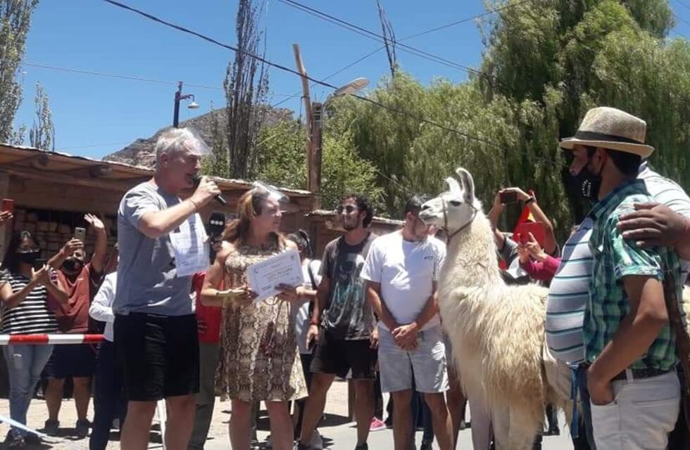Marley y Lizy estuvieron en la apertura de la temporada turística de Tilcara