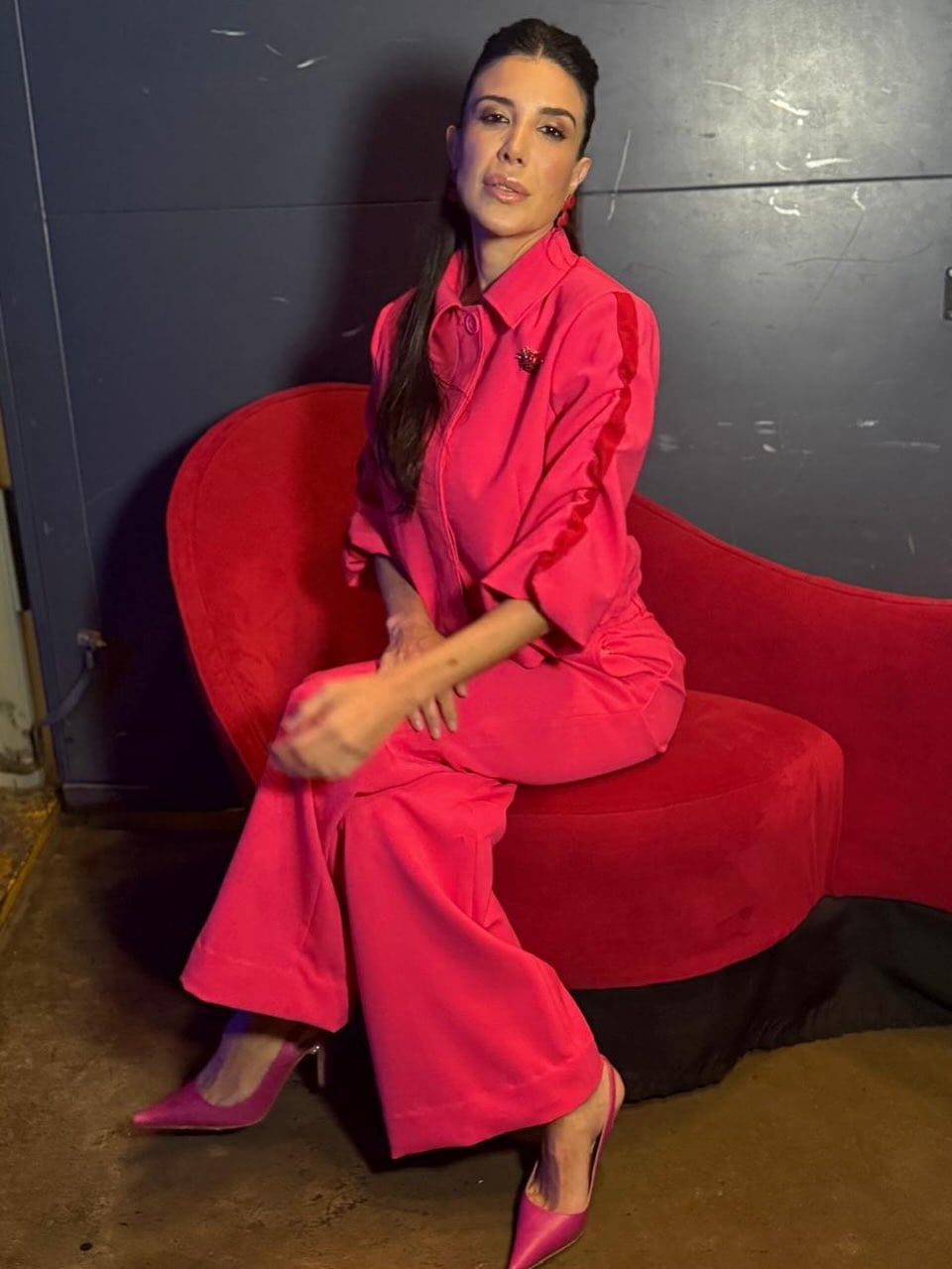 Andrea Rincón conquistó corazones con un look total pink y se convirtió en la reina de las tendencias
