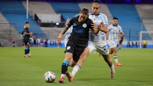 Belgrano visitó a Racing en la primera final del fútbol femenino. (Prensa Belgrano)