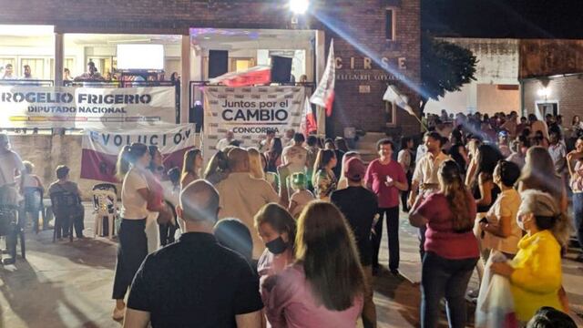 Los festejos en el CIRSE de Concordia tras conocer los resultados