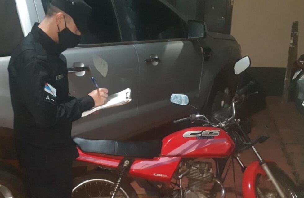 Motocicleta con pedido de secuestro fue recuperada en Oberá