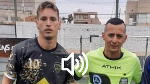 La familia del futbolista mostró un audio del árbitro. Foto: Los Andes.