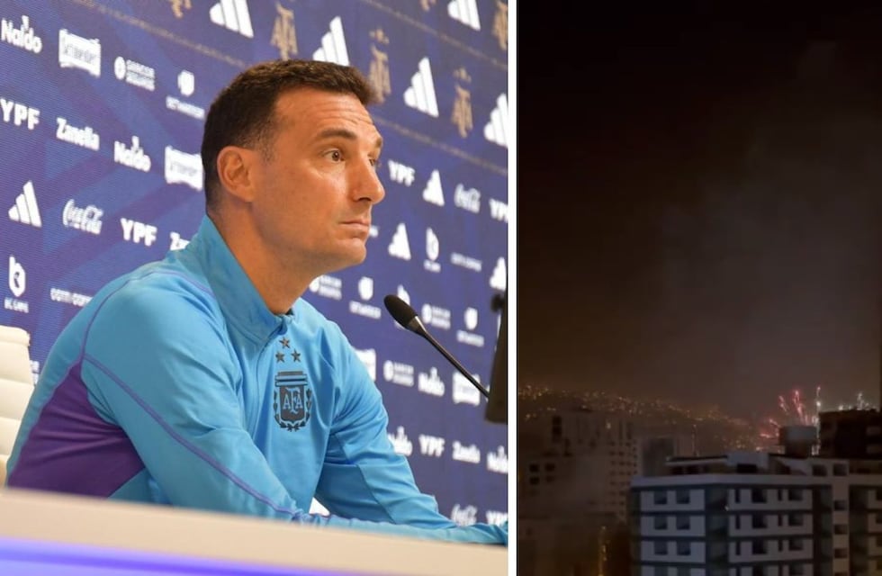 En la previa al partido: hinchas de Bolivia tiraron fuegos artificiales mientras dormía la Selección Argentina