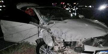 Fuerte impacto dejó al menos cuatro lesionados, en plena ruta 14.
