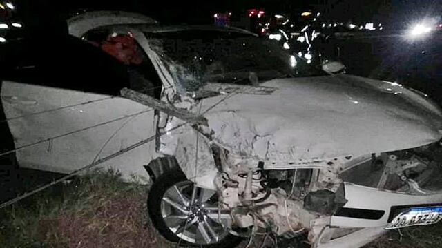 Fuerte impacto dejó al menos cuatro lesionados, en plena ruta 14.