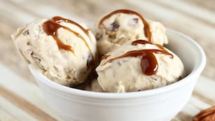 Receta vegana de helado de banana split