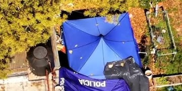 El lugar donde encontraron los cuerpos de Brenda, Morena y Lara