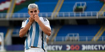 El seleccionado sub 20 de argentina enfrentó a Perú por la cuarta fecha del Grupo A del certamen. Foto: Prensa Argentina.