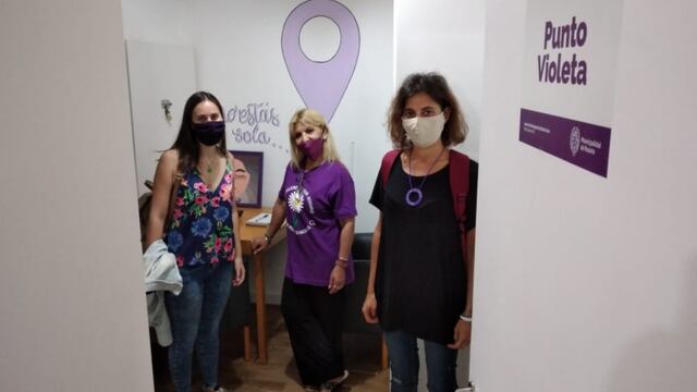 Punto Violeta en distrito sur de Rosario