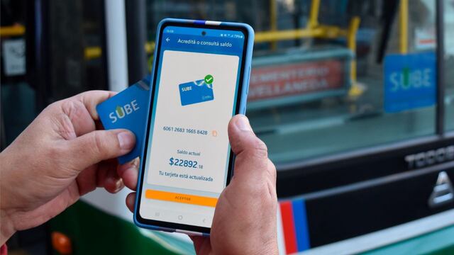 Cómo cargar $40.000 en la tarjeta SUBE.