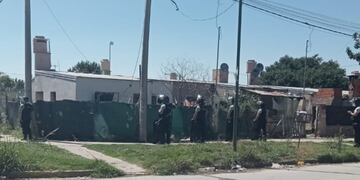 Desalojo en el barrio Mora