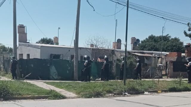 Desalojo en el barrio Mora