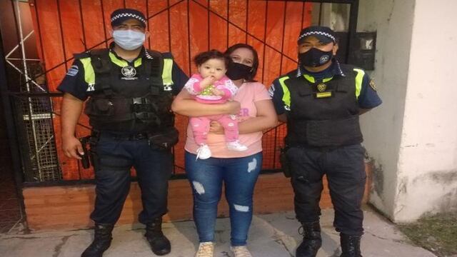 Dos policías salvaron a una bebé de ocho meses de ahogarse