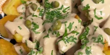 La receta de papas de vitel toné.