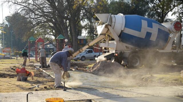Obras en el Parque Romero de Arroyito