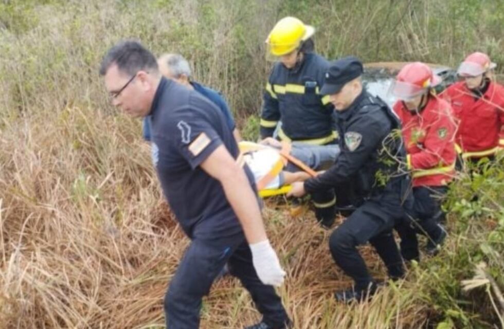 Guaraní: una mujer resultó herida tras un accidente vial