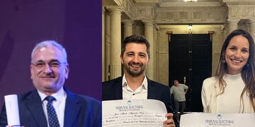 Calvo, Senn y Caruso recibieron sus diplomas