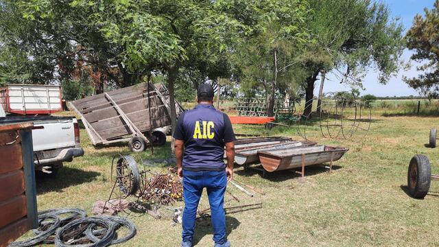 Operativo desarrollado por la AIC en Moises Ville