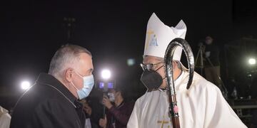 Jaldo participó en la asunción del nuevo Obispo de Concepción.