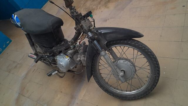 Moto secuestrada en Tránsito