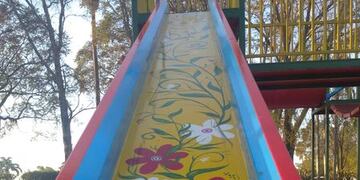 Pujato: El parque Julián Bustinza cobró vida (Facebook de Daniel Quacquarini)