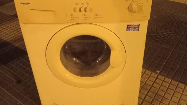 El lavarropas que era llevado por un sospechoso