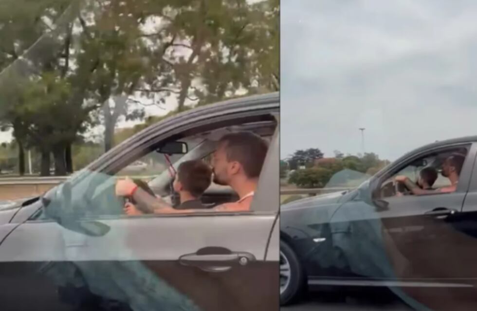 Insólito: un hombre manejó con un niño sobre su regazo en plena autopista Ricchieri a más de 120 kilómetros por hora