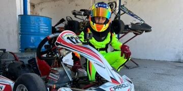 Los delincuentes también se llevaron el casco y otros elementos de competición de Efraín.