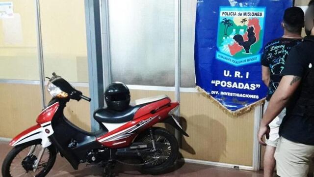 Terminó detenido tras intentar comercializar una motocicleta robada.