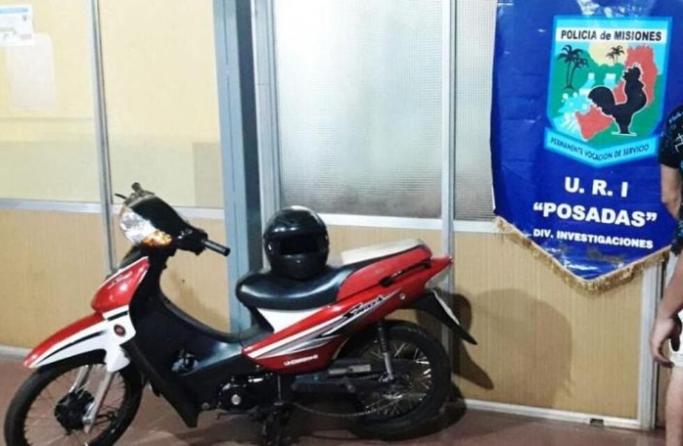 Terminó detenido tras intentar comercializar una motocicleta robada