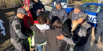 Rescataron a una niña y su tía tras pasar la noche a la intemperie en Bialet Massé