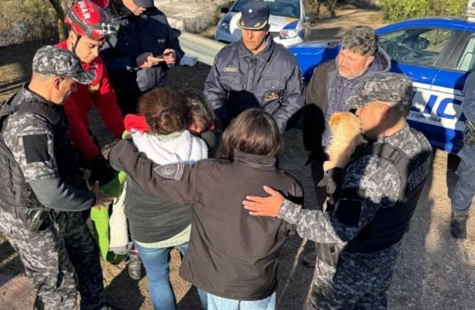 Rescataron a una niña y su tía tras pasar la noche a la intemperie en Bialet Massé