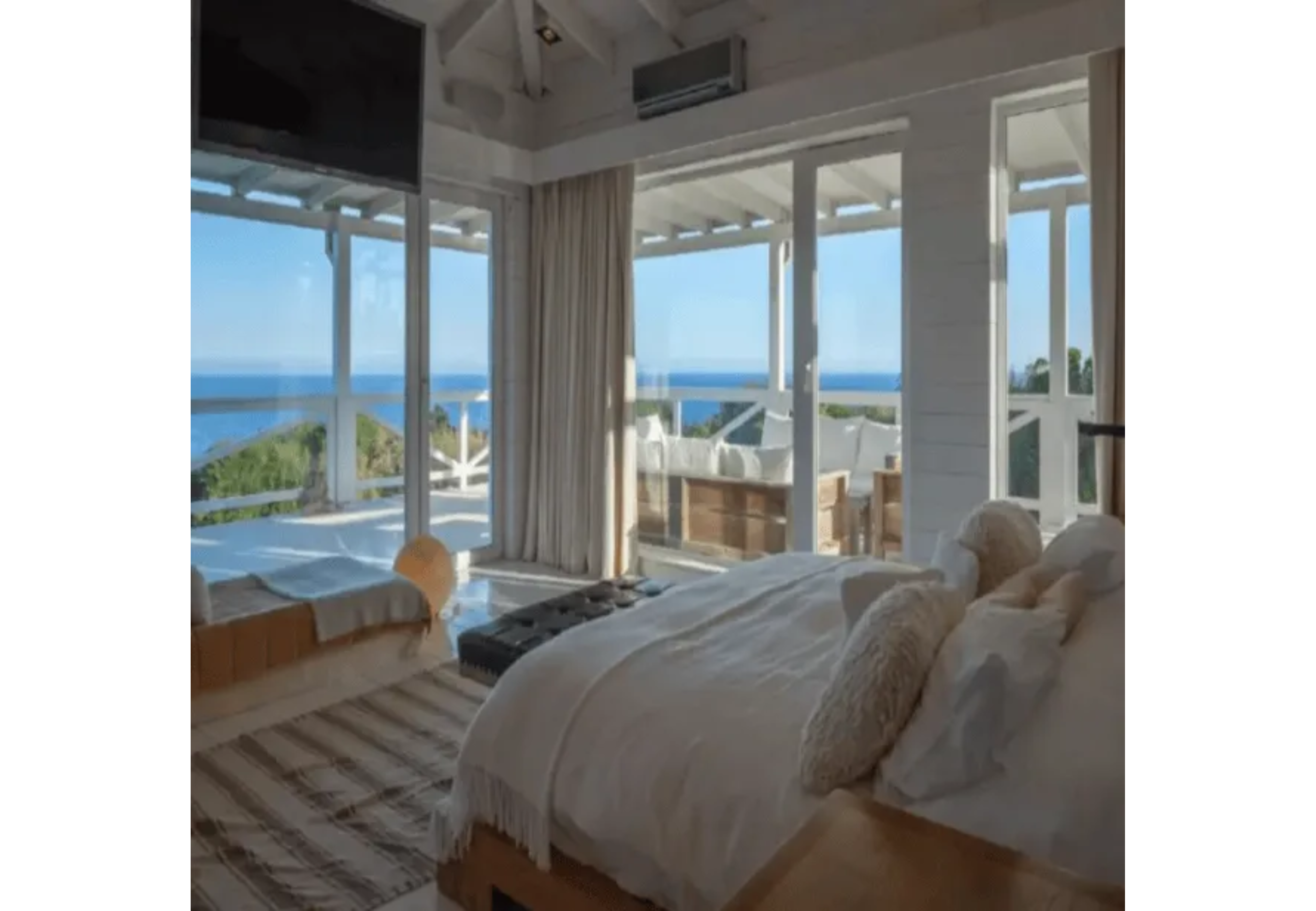 Una de las habitaciones, con vista privilegiada.