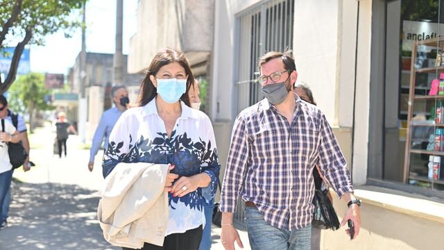 Clara García y Mauro Casella recorrieron la ciudad de Pérez (Mauro Casella)