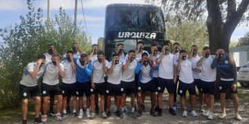 El plantel Celeste viajó entonado por las tres victorias consecutivas.