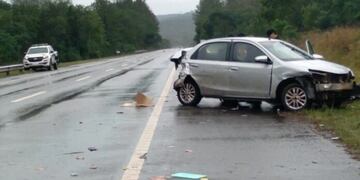 Despiste en Fachinal causó daños materiales a un vehículo pero no heridos.