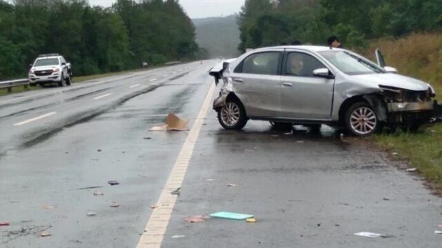 Despiste en Fachinal causó daños materiales a un vehículo pero no heridos.