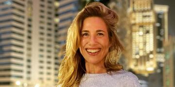 La conductora de 43 años viajó a la península arábiga con el equipo de ESPN.