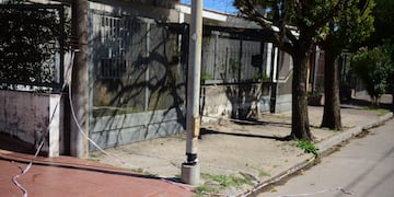 La zona donde el policía mató al asaltante. (La Voz/José Gabriel Hernández)