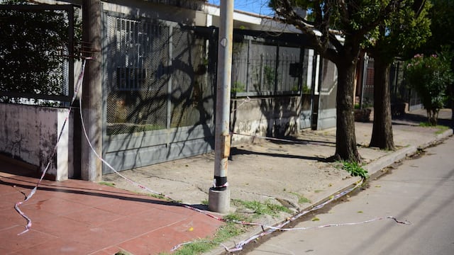 La zona donde el policía mató al asaltante. (La Voz/José Gabriel Hernández)